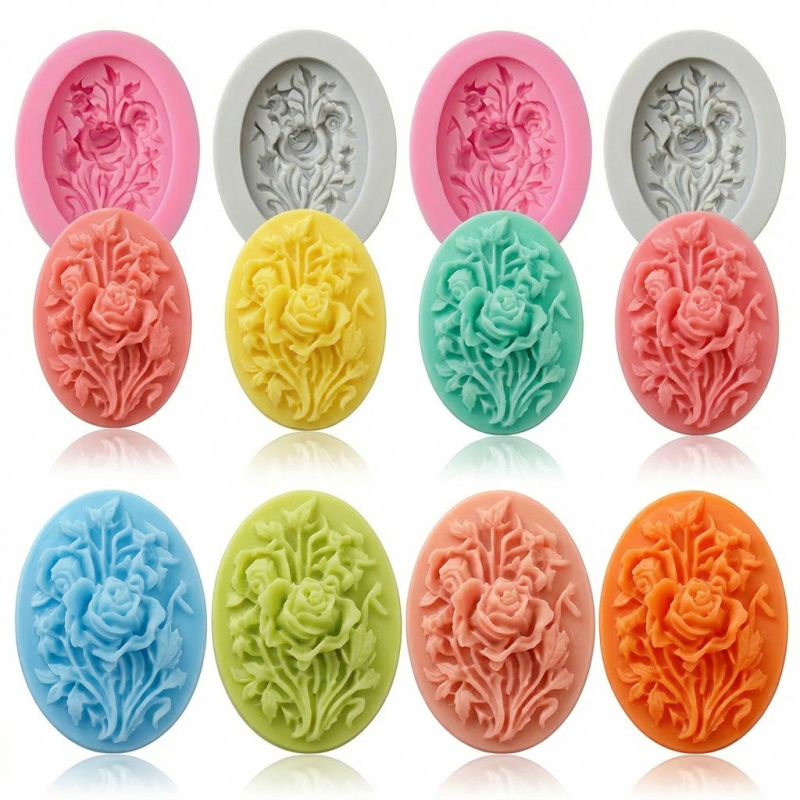 Soap Making Party - 4 силиконовые формы в форме цветка,